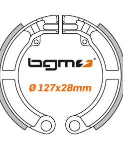 BGM5324 Mâchoires de frein -BGM PRO Ø = 127x28mm- Vespa 8 "arrière, 2 fixations, Vespa Super (h)