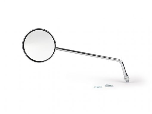 BGM5661CL Miroir -BGM PRO, Ø = 105mm- Vespa V50, 50N, PV125, ET3, Rally, Sprint, PX, Super, TS125, GT125, GTR125, GL150, SS180 - chrome, gauche