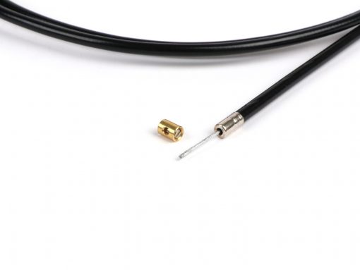 BGM6396UB Üniversal kablo -BGM ORİJİNAL, Ø = 1.2 mm x 2500 mm, kılıf = 2200 mm, nipel Ø = 3 mm x 3 mm, iç kılıf PE, örgülü kablo, siyah- gaz kelebeği kablosu olarak kullanılır