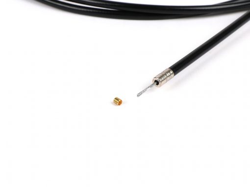 BGM6397UB Câble universel -BGM ORIGINAL, Ø = 1.2 mm x 2500 mm, manchon = 2200 mm, mamelon Ø = 5.5 mm x 7.5 mm, manchon intérieur PE, câble tressé, noir- utilisé comme câble d'accélérateur