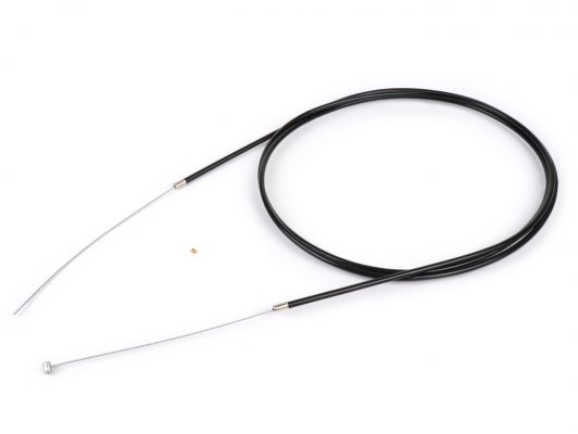 BGM6397UB Kabel universal -BGM ORIGINAL, Ø = 1.2mm x 2500mm, sleeve = 2200mm, nipple Ø = 5.5mm x 7.5mm, inner sleeve PE, jalinan kabel, hitam- digunakan sebagai kabel throttle
