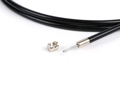 BGM6399UB Câble universel -BGM ORIGINAL, Ø = 1.9 mm x 2500 mm, manchon = 2200 mm, raccord Ø = 8.0 mm x 8 mm, manchon intérieur PE, noir- utilisé comme câble d'embrayage, câble de frein avant