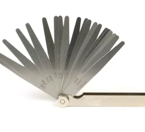 Fühlerlehre -UNIVERSAL- 20 Blatt, Metall – 0.05-1.00mm + 0.002-0.040 inch