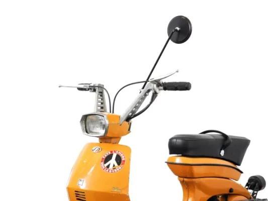 Spiegel Schwarz -bgm PRO- Lambretta Lui 50CL, Lui 75 S&SL , Luna, Vega ,Cometa rund