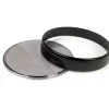 Tachoglas-Set -SCOOTER-CENTER- Vespa Ø=105mm – Vespa PX Lusso (1984-), PK XL1, GT 250 i.e. 60 (ZAPM451), GTV 125 (ZAPM313), GTV 250 (ZAPM451), GTV 300 (ZAPM452) – schwarzer Ring – getöntes Glas