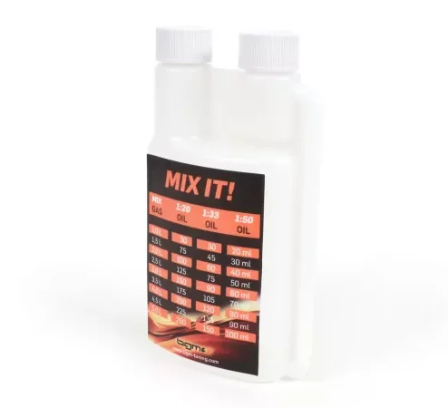 Ölmessbecher – Dosierflasche -BGM PRO 250ml- mit Dosierkammer (10ml) und zwei Verschlüssen