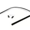 Kantenschutz inkl Trittleistenendstücke-Set -BGM ORIGINAL- Vespa PK S, PK S Lusso, PK SS, PK ETS – Kunststoff – schwarz