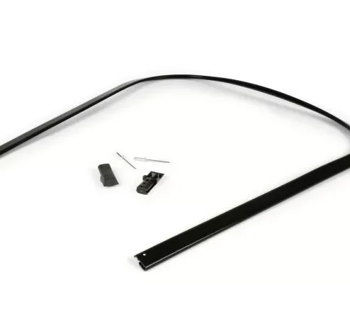 Kantenschutz inkl Trittleistenendstücke-Set -BGM ORIGINAL- Vespa PK S, PK S Lusso, PK SS, PK ETS – Kunststoff – schwarz