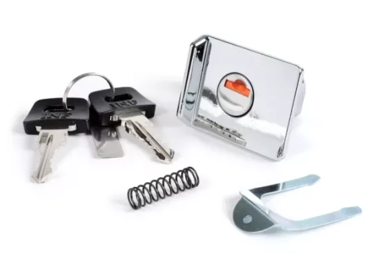 Gepäckfachschloss -VESPA- PX Lusso (ab Bj. 1984), T5 125ccm – Chrom