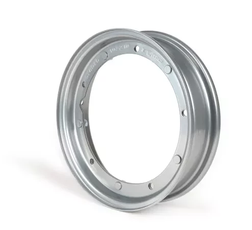 Felge -BGM ORIGINAL 2.10-10 Zoll Stahl V2.0 – Vespa (Typ PX) – Vespa Smallframe V50, 50N, Special, PV, ET3, PK50-125 (S/XL/XL2), Largeframe PX, T5, Sprint, Rally, GT/GTR, LML Star, Deluxe – Grau