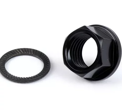 Kupplungsmutter M12 x 1,50 Bund Ø=18,6mm h=9mm SW=15 -BGM PRO- (verwendet als Ersatz für Kronenmutter passend für Vespa PX, Rally180 (VSD1T), Rally200 (VSE1T), Sprint, T5 125cc, Cosa1)