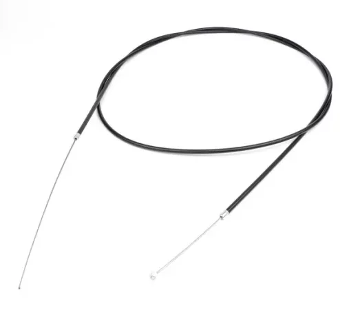 Zug universal -Ø=1,6mm x 2300mm, Hülle= 2000mm, Nippel Ø=5,5mm x 7mm- verwendet als Schaltzug – gedreht PTFE – Schwarz