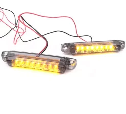Blinker -BGM PRO Micro 2×8 LED- Universal – Schwarz – (60×8,5mm)