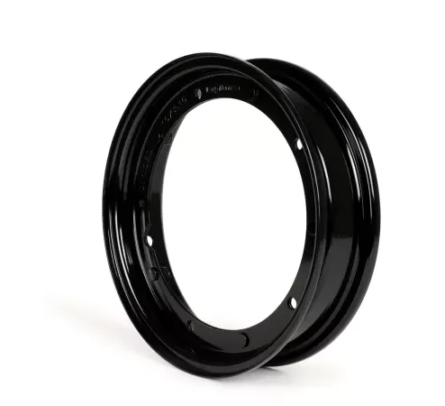 Felge -BGM ORIGINAL 2.10-10 Zoll Stahl V2.0 – Vespa (Typ PX) – Vespa Smallframe V50, 50N, Special, PV, ET3, PK50-125 (S/XL/XL2), Largeframe PX, T5, Sprint, Rally, GT/GTR, LML Star, Deluxe – Schwarz