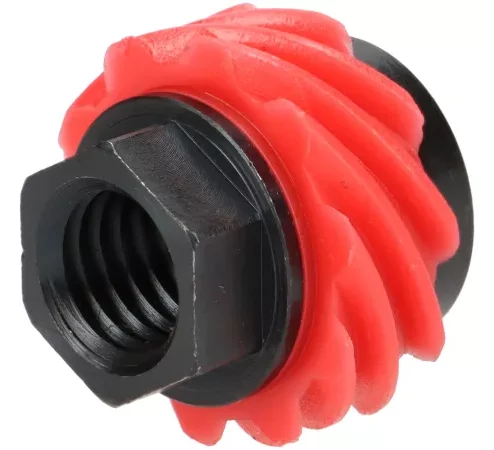 Tachoschnecke auf Welle -BGM ORIGINAL- Vespa 10 Zähne, Ø=22,8mm, Kunststoff (passend für Tachoschnecke 8 Zähne) – (verwendet in Vespa V50, V90, PV125, ET3)