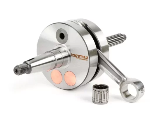 Kurbelwelle Langhub -BGM Evolution 2 55mm Hub, 110mm Pleuel, Ø=90mm Wangen- Piaggio Maxi 2-Takt, Aprilia SR125, Gilera Runner 125FX, 180FXR, Italjet Dragster 125, 180, Piaggio SKR125, SKR150, TPH125, Skipper125, Skipper150, Hexagon 125EX, 150EX, 125LX, 18