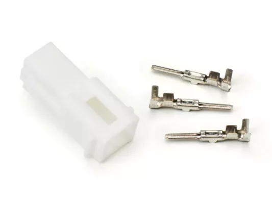 Stecker für Kabelbaum -BGM PRO, Typ Serie 070 AM, 2 Steckkontakte- Vespa, Piaggio, Gilera – Stecker