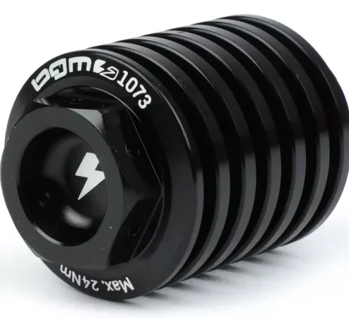Ölablassschraube -BGM PRO, CNC, schwarz glänzend- alle Piaggio Leader 125-200ccm, LEM 125-150ccm, HE 125-150ccm, IGET 125-150ccm, Quasar/HPE 250-310ccm, Master 400-500ccm
