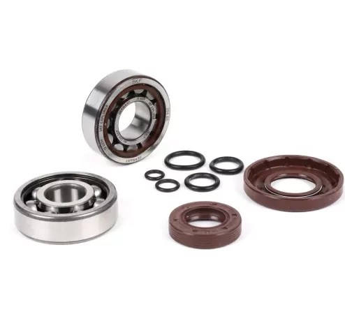 Lagersatz – Wellendichtringsatz für Kurbelwelle -BGM ORIGINAL- Vespa V50, PV125, ET3, PK50S, PK80S, PK125S – 1x 6303 + 1x NU204