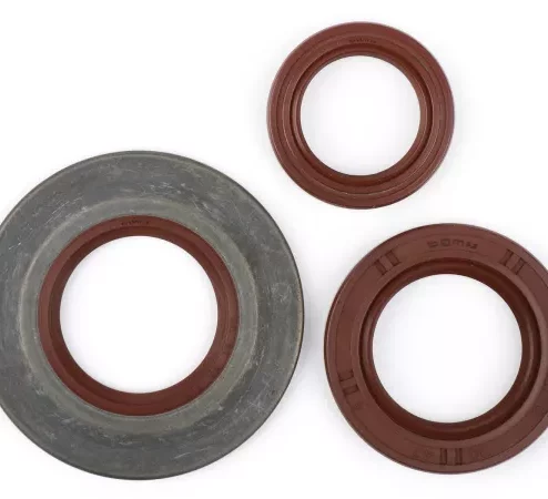 Wellendichtringsatz Motor -BGM PRO, FKM/Viton® (E10 beständig) Metall, braun (extra flach, 3.5mm)- Vespa Largeframe PX Lusso (1984-1993) – Hinterradwellendichtring 30x47x6mm (Aussenmontage) –  PX80, PX125, PX150, PX200, T5 125cc, Cosa