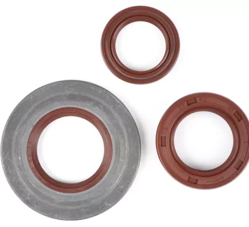 Wellendichtringsatz Motor -BGM PRO, FKM/Viton® (E10 beständig) Metall, braun- Vespa Largeframe PX Lusso (1993-) – PX80, PX125, PX150, PX200, T5 125cc, MY, 98, Cosa, LML125/150 Star (2-Takt), Stella125/150 (2-Takt) – Hinterradwellendichtring 27x42x10mm (In