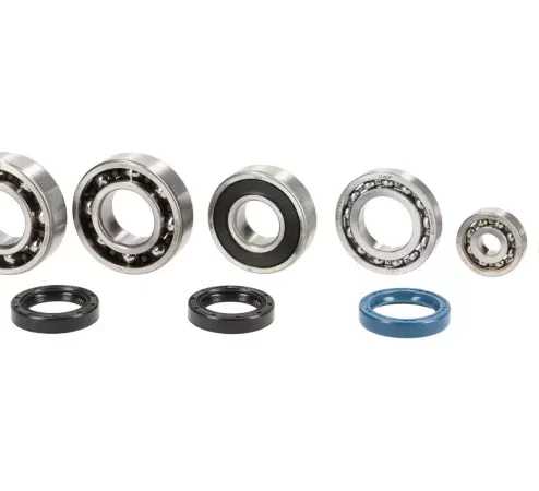 Lagersatz – Wellendichtringsatz für Motorgehäuse und Kurbelwelle -QUATTRINI M200- Vespa V50/PV/ET3/PK – 6205TN9 C4 – FKM/Viton®