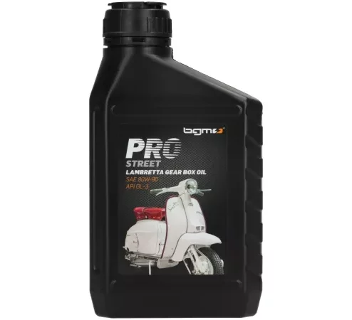 Getriebeöl (Made in Germany) -BGM PRO STREET- Lambretta SAE80, GL3 – 600ml