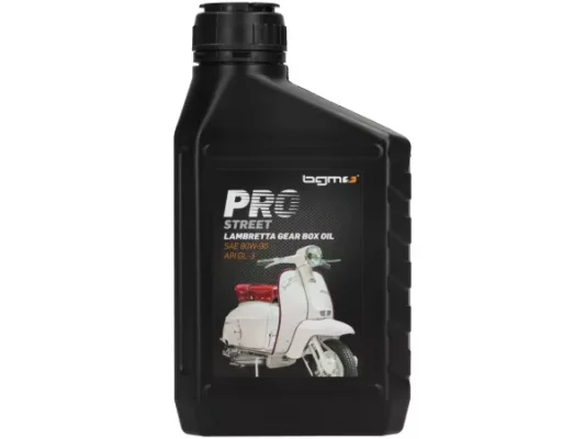 Getriebeöl (Made in Germany) -BGM PRO STREET- Lambretta SAE80, GL3 – 600ml
