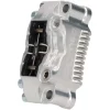 Bremszange vorne -BGM PRO SPORT (mit TÜV Teilegutachten)- 4-Kolben, radiale Befestigung (Adapter benötigt)- für PX Disc, LML Star, Stella, Grimeca NT classic- Vespa PX (ab Bj. 1998, Serie), PX, T5 125cc, PK XL –  silb