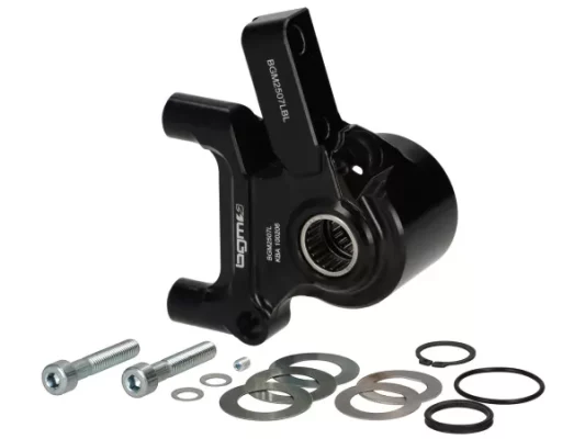 Bremszangenaufnahme vorne BGM PRO SPORT (mit TÜV Teilegutachten), CNC Touring, Radial, Bremstrommel Typ LML- LML, Stella, Star – schwarz