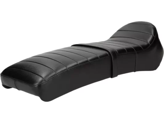 Sitzbank -BGM PRO 7Ts Cutback mit Clubman Schriftzug Lambretta (Serie 1-3) schwarz – weißer Schriftzug