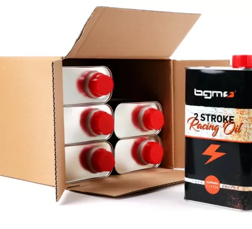 Öl -BGM PRO Oldie Edition (Vintage Blechdose)- 2-Takt Synthetisch – 6x 1000ml – Sparpack