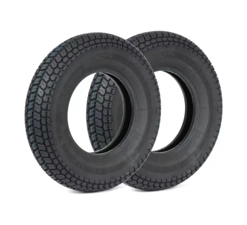 Reifen-Set -2x BGM Classic (Made in Germany)- 3.50 – 8 Zoll (4PR) TT 46P 150 km/h (reinforced)- nur für Felgen mit Schlauch