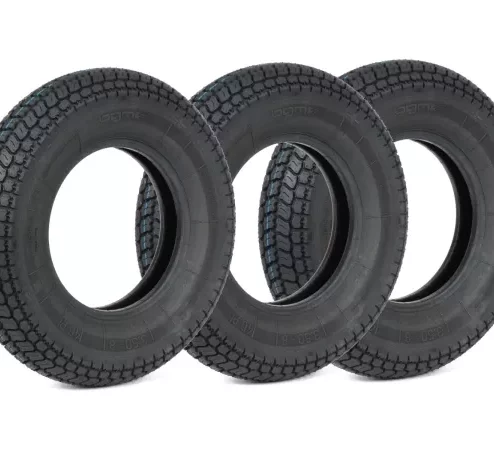 Reifen-Set -3x BGM Classic (Made in Germany)- 3.50 – 8 Zoll (4PR) TT 46P 150 km/h (reinforced)- nur für Felgen mit Schlauch