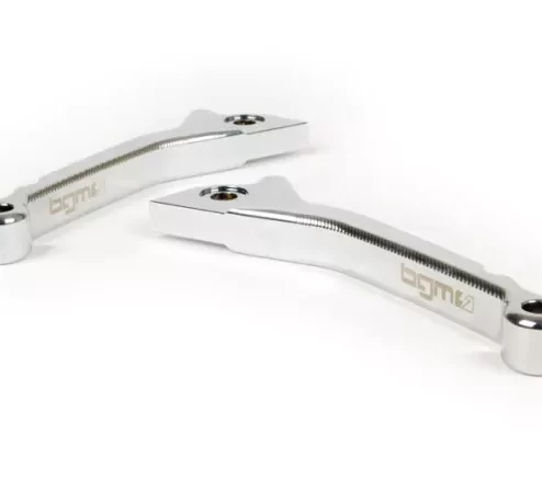 Bremshebel-Set -BGM PRO CNC Sport, kurz (130mm)- Vespa GT, GTL, GTS 125-300 – (Bj. – 2022) -chrom – ABE