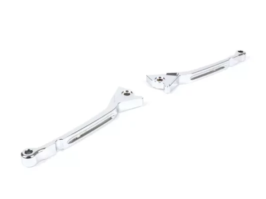 Bremshebel-Set -BGM PRO CNC Sport, lang (165mm)- Vespa GT, GTL, GTS 125-300 – (Bj. – 2022) – chrom – ABE