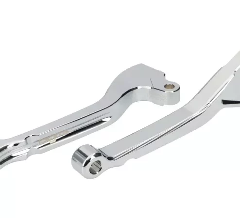 Bremshebel-Set -BGM PRO CNC Sport, kurz (130mm)- Vespa LX, LXV, S, Primavera 50-150, Sprint50-150 – chrom – ABE
