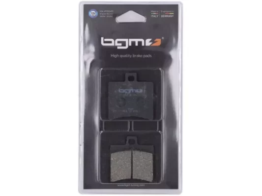 Bremsbeläge -BGM 50,9×53,5mm- Sachs Speedjet 50, Aprilia SR 50ccm 2000 (h), Atlantic (Arrecife) 125ccm 2003 (h), Scarabeo 125ccm 1998 (h), Scarabeo 150ccm 1998 (h), Atlantic (Arrecife) 200ccm 2003 (h), Scarabeo 200ccm 2001 (h), Leonardo 250ccm 1999 (h), A