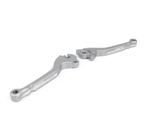Bremshebel + Kupplungshebel (Set) -BGM PRO CNC- Scheibenbremse (HENG TONG)- Vespa PX (Bj. 2004-) – stahlgrau – ABE