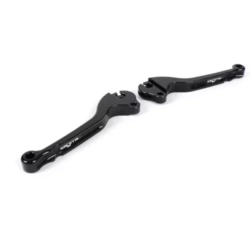 Bremshebel + Kupplungshebel (Set) -BGM PRO CNC- Trommelbremse- Vespa Largeframe 1957-1998 – PX, T5, Sprint, Rally, GT, GTR, TS, VNA, VNB, VBB, VBA, GS, SS180, Smallframe 1963-1989 V50, 50N, V90, PV125, ET3, PK S, PK XL1 – Schwarz – ABE