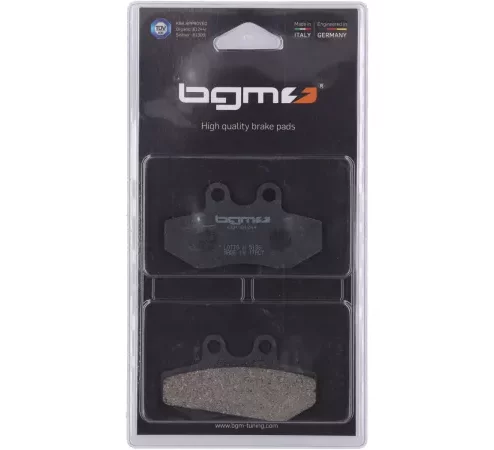 Bremsbeläge -BGM 77,4×42,3mm- LAMBRETTA aussenliegend Nissin Bremszange, YAMAHA Cygnus X, DERBI GPR Racing 50 2T LC -2003