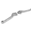 Bremshebel + Kupplungshebel (Set) -BGM PRO CNC- Trommelbremse- Vespa Largeframe 1957-1998 – PX, T5, Sprint, Rally, GT, GTR, TS, VNA, VNB, VBB, VBA, GS, SS180, Smallframe 1963-1989 V50, 50N, V90, PV125, ET3, PK S, PK XL1 – stahlgrau – ABE