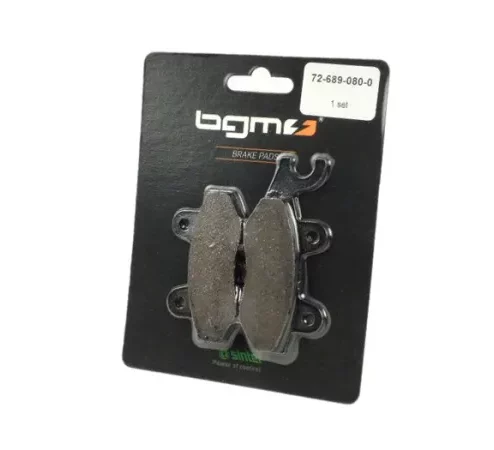 Bremsbeläge -BGM 76,8×41,8/96,9×41,2mm-  BENELLI Caffe Nero 125/150 (v.l.), Macis 125/150, HYOSUNG MS3 250 ie, KEEWAY Outlook 125, KYMCO Vitality 50 2T, Like 125, Like 200 i, People 250/250 Si/300 Si (v.l.), MALAGUTI Blog 125 i.e. Euro3, Blog 160 i.e., Ce