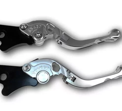 Bremshebel-Set -BGM PRO Sport, einstellbar + klappbar- Vespa GT, GTL, GTS 125-300 – Silbern