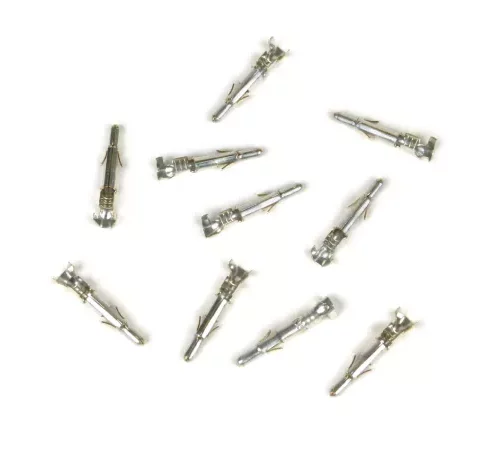 Kabelschuh für Rundstecker Zündgrundplatte/Kabelbaum -L=20 mm, Ø=2,1 mm- Vespa PK, PX Lusso, Cosa, T5 125ccm – 10stk. – Männchen