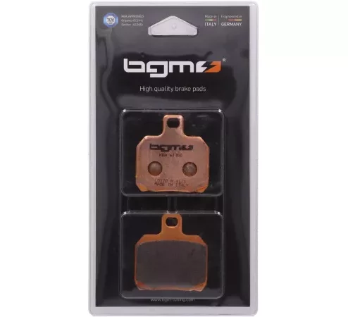 Bremsbeläge -BGM PRO Sintersport 50,8×53,9mm- BENELLI 666 125ccm 1998 (h), CPI X-Large 125ccm 2003 (vh), X-Large 150ccm 2003 (vh), X-Large 250ccm 2003 (vh), DERBI GP 1 125ccm 2006 (vh), GP 1 250ccm 2006 (vh), GP 1 50ccm 2005 (v), GILERA Nexus 500ccm 2003