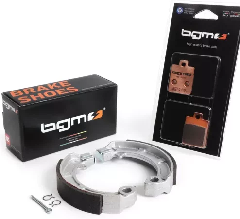 Bremsbeläge-Set -BGM PRO Sintersport- Vespa PX (2011-2017, vorne Scheibenbremse ‘Heng Tong’ + hinten Trommelbremse) – Vespa PX125/150 (ZAPM741, ZAPM742)