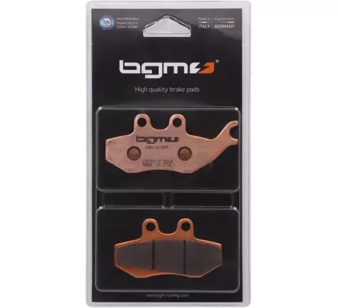 Bremsbeläge -BGM PRO Sintersport 76,8×41,8/94,5x42mm- APRILIA MX Supermotard 50ccm Bj. 2002 (v), Pegaso 650ccm Bj. 1994-1997 (v), RS Replica 50ccm Bj. 1999 (v), RX 125ccm Bj. 1995 (v), RX C, CD 125ccm Bj. 1993-1994 (v), RX 50ccm Bj. 1993 (v), Tuono 50ccm