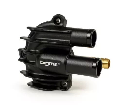 Wasserpumpendeckel -BGM PRO Faster Flow- Vespa GT, GTS, GTL, GTV 125-300, GTS300 HPE – schwarz eloxiert