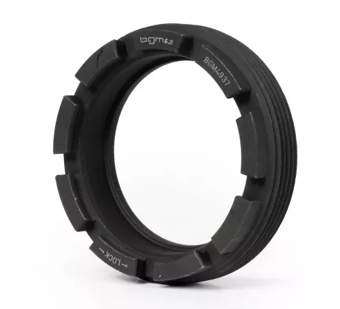 Kronenmutter Hinterradlager- BGM Original -VESPA Øi=37mm, Øa=49mm, Zähne=9- Vespa VNA1T, VNA2T, VNB1T, VNB2T, VNB3T, VNB4T, VNB6T, VBA1T, VBA2T, VBB1T, VBB2T,  GL (VLA1T), GT (VNL1T), Sprint (VNL2T 30001-76107), GTR (VNL2T -118278), Sprint (VLB1T -1151811